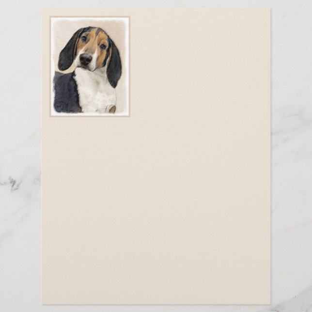 Treeing Walker Coonhound Malerei - Originelle Kuns (Vorderseite)