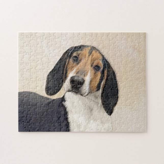 Treeing Walker Coonhound Malerei - Originelle Kuns (Horizontal)