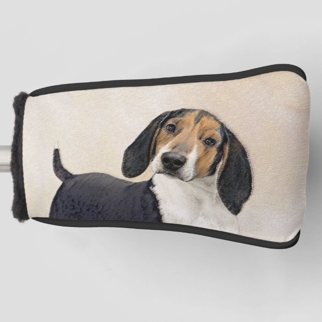 Treeing Walker Coonhound Malerei - Originelle Kuns Golf Headcover (Vorderseite)
