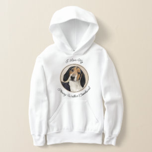 Treeing Walker Coonhound Malerei - Originelle Kuns Hoodie