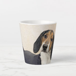 Treeing Walker Coonhound Malerei - Originelle Kuns Milchtasse