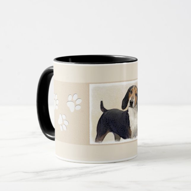 Treeing Walker Coonhound Malerei - Originelle Kuns Tasse (Vorderseite Links)