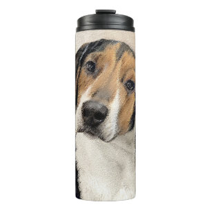 Treeing Walker Coonhound Malerei - Originelle Kuns Thermosbecher
