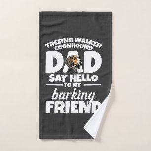 Treeing Walker Coonhound Papa Papa Sag Hallo Handtuch
