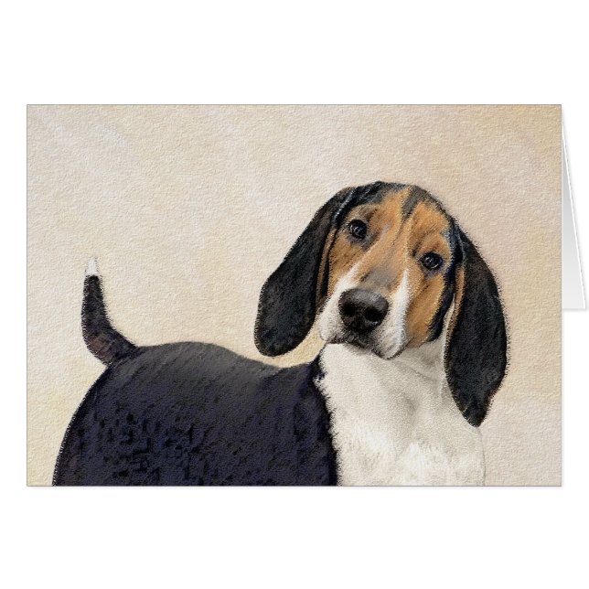 Treeing Walker Coonhound Peinture - Art original (Devant horizontal)