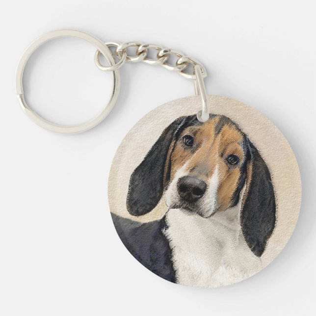 Treeing Walker Coonhound Peinture - Art original (Devant)