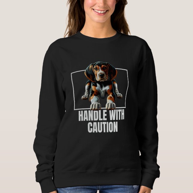 Treeing Walker Coonhound Walker-Hund-Handle mit Ca Sweatshirt (Vorderseite)