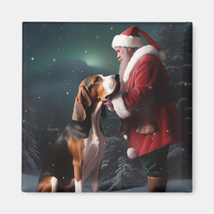 Treeing Walker Coonhound Weihnachtsmann Magnet