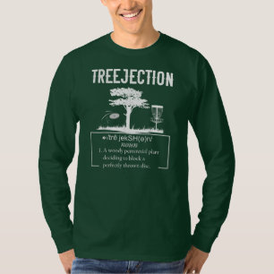 Treejection Disc Golf Funny Frisbee Vintage T-Shirt