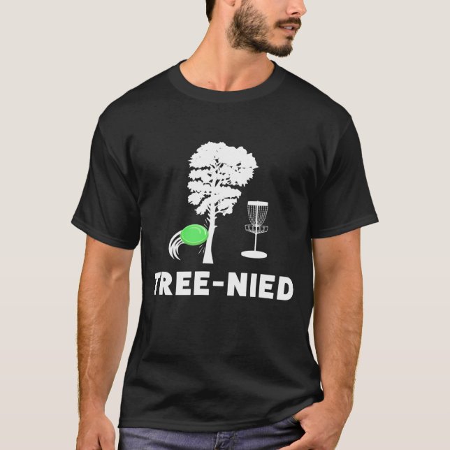 Treejection Disk Golf Funny Tree Frisbee Golf Disk T-Shirt (Vorderseite)