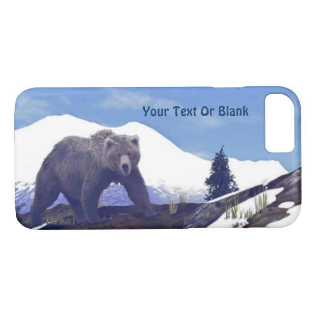Treeline Grizzly Case-Mate iPhone Hülle (Rückseite (Horizontal))
