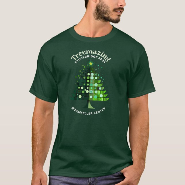 Treemazing Stockbridge Dk. T-shirt homme vert (Devant)