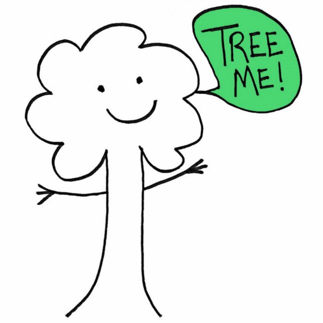 TreeMe Stand Freistehende Fotoskulptur (Vorne)