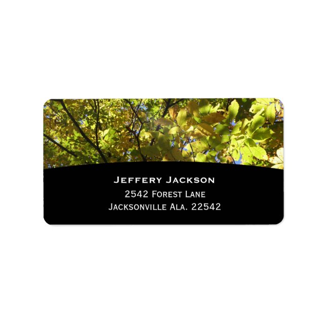 Trees Address Labels Adressaufkleber (Vorne)