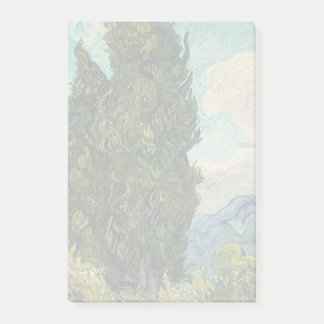 Trees by Vincent Van Gogh Post-it Klebezettel (Vorderseite)
