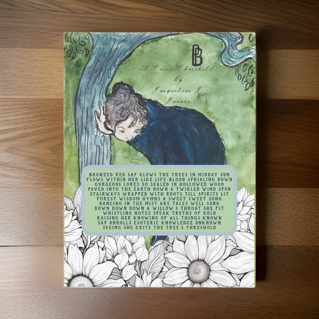 Trees Schwellengedicht Vintage Viktorianische Kuns Postkarte (Von Creator hochgeladen)