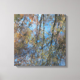 Trees Water Reflection Stretched Canvas Print Leinwanddruck