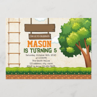 TreeTop-Kurs-Party Einladung