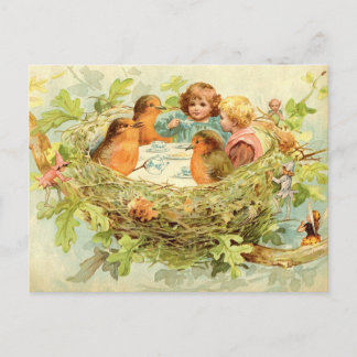 Treetop Tea Party Postkarte