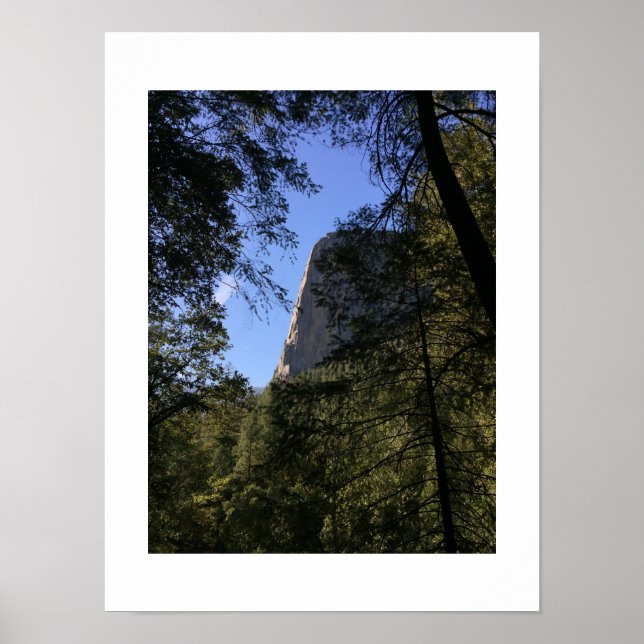Treeview Yosemite Green Blue Color Fotografie Poster (Vorne)