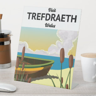 Trefdraeth-Küstenreiseplakat Sockelschild