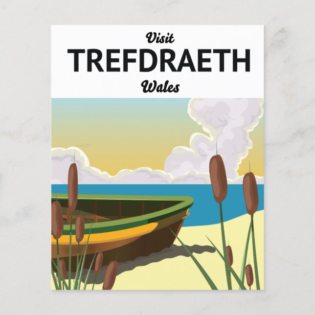 Trefdraht Reiseplakat am Meer (Rückseite)