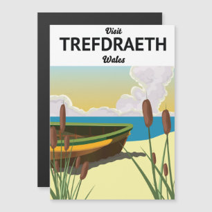 Trefdraht Reiseplakat am Meer Magnetkarte