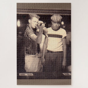 Treffe das Ziel und gewinne eine Kewpie-Puppe