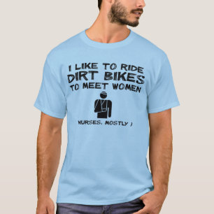 Treffe Frauen Dirt Bike Motocross Lustiges Shirt H