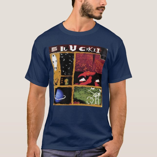 Treffe Mich hier Retro T-Shirt (Vorderseite)