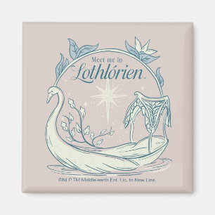 Treffe mich in LOTHLORIEN™ - Schwanenboot Magnet