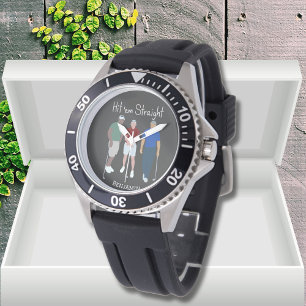 Treffe sie direkt digitale Golfers Custom Armbanduhr