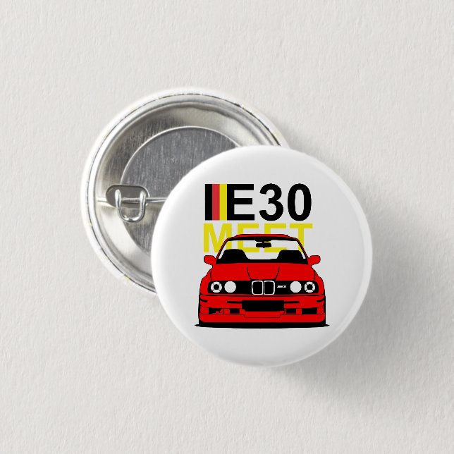 Treffen BMWs E30 Button (Vorne & Hinten)