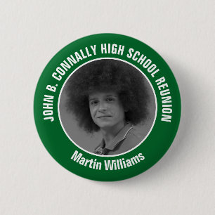 Treffen der Green High School - Jahrbuchfoto Button