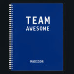 Treffen der Personalisierten Notes des Funny Team Notizbuch<br><div class="desc">Funny Team Personalisiert Notes Office Meeting Notebook enthält den Text "Team Phantastisch" mit Ihrem personalisierten Namen unten auf einem blauen Hintergrund. Personalisieren Sie diese,  indem Sie den Text in dem dafür vorgesehenen Textfeld bearbeiten. Entwickelt für Sie von ©Evco Studio www.zazzle.com/store/evcostudio</div>