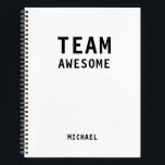 Treffen der Personalisierten Notes des Funny Team Notizbuch<br><div class="desc">Funny Team Personalisiert Notes Office Meeting Notebook enthält den Text "Team Phantastisch" mit Ihrem personalisierten Namen unten auf einem weißen Hintergrund. Personalisieren Sie diese,  indem Sie den Text in dem dafür vorgesehenen Textfeld bearbeiten. Entwickelt für Sie von ©Evco Studio www.zazzle.com/store/evcostudio</div>