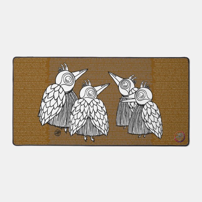 Treffen der Vögel Schreibtischunterlage (Vorderseite)