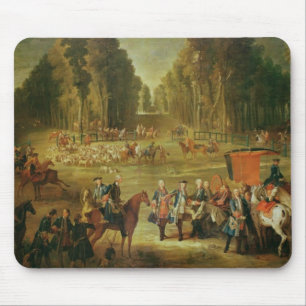 Treffen für die Jagd Puits-DU-ROI bei Compiegne Mousepad