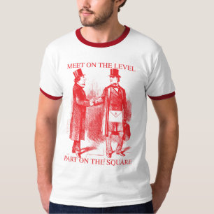 Treffen im Rot T-Shirt