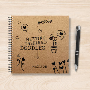 Treffen Inspiriert Doodles Funny Girl Personalisie Notizbuch