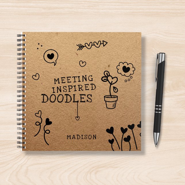 Treffen Inspiriert Doodles Funny Girl Personalisie Notizbuch (Von Creator hochgeladen)