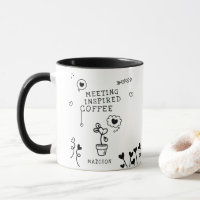 TREFFEN Inspirierter Kaffee Funny Girly Personalis