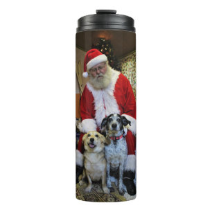 Treffen mit dem Weihnachtsmann Thermosbecher