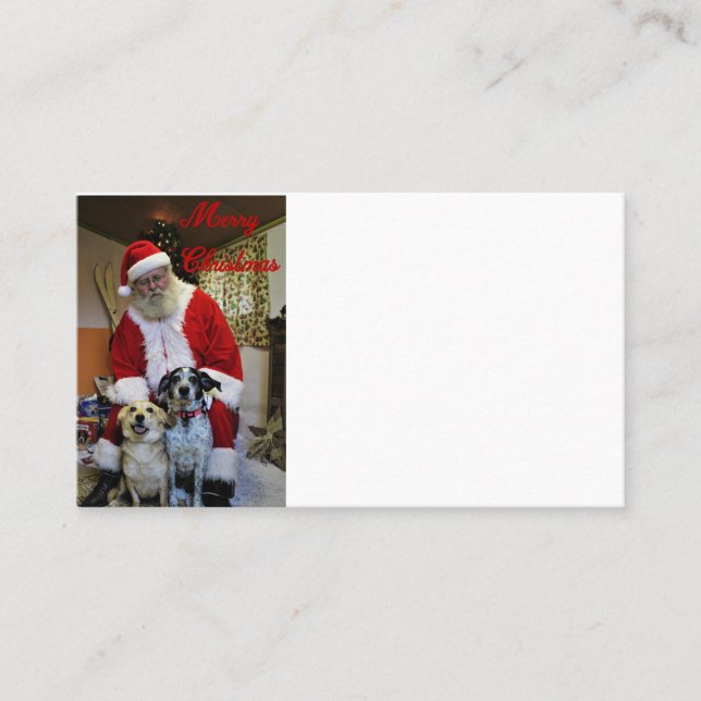 Treffen mit dem Weihnachtsmann Visitenkarte (Vorderseite)