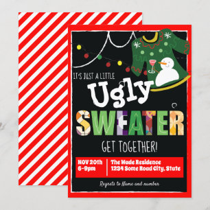 Treffen mit hässlichen Pullovern Einladung