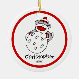 Treffen Sie Affe-Golf-Jungen" Keramikornament