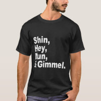 Treffen Sie das Dreidels: Shin, he, Nonne u.