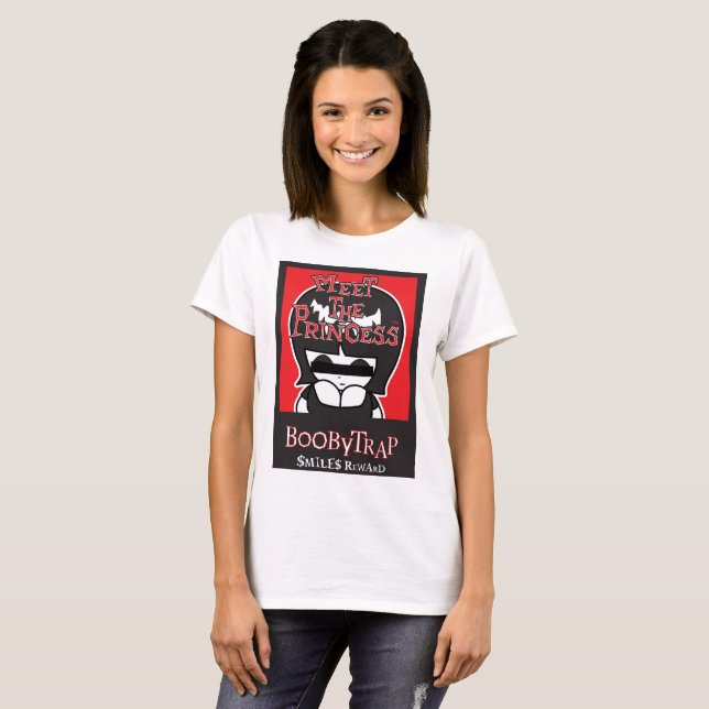 Treffen Sie die Prinzessin Boobytrap T-Shirt (Vorne ganz)