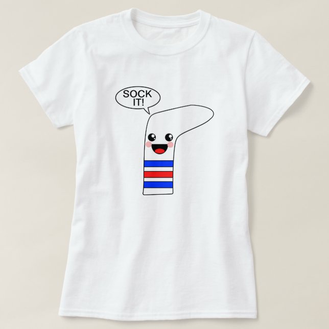 Treffen Sie es hart T-Shirt (Design vorne)