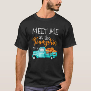 Treffen Sie mich am Kürbispflaster Halloween T-Shirt